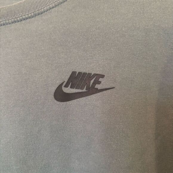 Nike Men's Graphic Print Tee Gray Size L Classic Logo - Picture 3 of 7